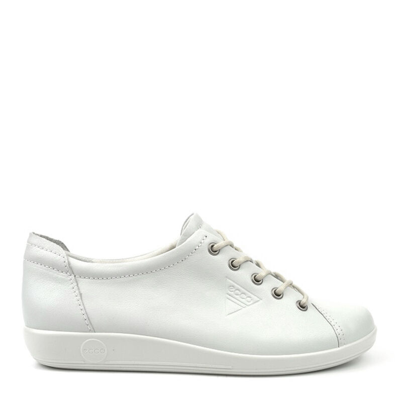 Ecco Soft 2.0 White Feather Shoes image number 1